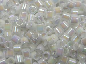 DB-8-0202 White Pearl AB Miyuki Delica's 8/0