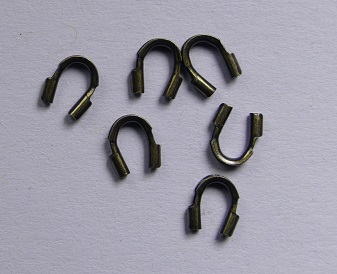 0160234 antique brass plateddraad beschermers wire protectors