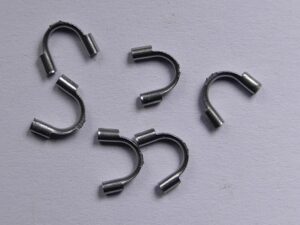 0160236 Draadbeschermers, Wire Protectors Stainless Steel 4 stuks