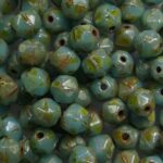 EC-04-63020-86805 english cut 4 mm opaque blue turquoise picasso