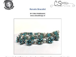 HC Free Pattern with Honeycomb Beads Renate Bracelet - Afbeelding 1