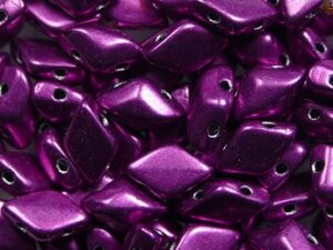 GD-08A04 Color Trends Sueded Gold Fuchsia Red Matubo GemDuo 10 gram - Afbeelding 1
