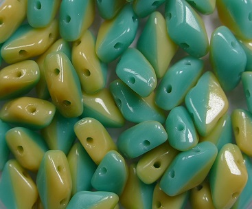 M-GD-63132 Matubo Gemduo's Duets Green Turquoise-Ivory