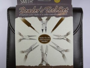 PLFAS01 Beadsmith Chocolate Beaders Tool Set in Clutch. - Afbeelding 1