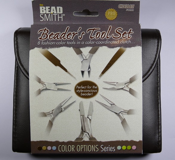 PLFAS01 Beadsmith Chocolate Beaders Tool Set in Clutch