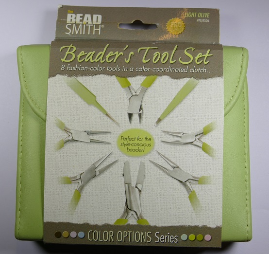 PLFAS06 Beadsmith Light Olive Beaders Tool Set in Clutch