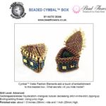 free beaded cymbal box met rocailles 8-0