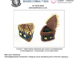 HC Free Pattern with Rocailles 8/0 Beaded Cymbal Box