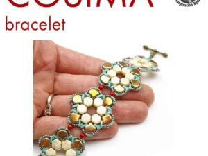HC Free Pattern with Honeycomb Beads of Ginko's, Cosima Bracelet