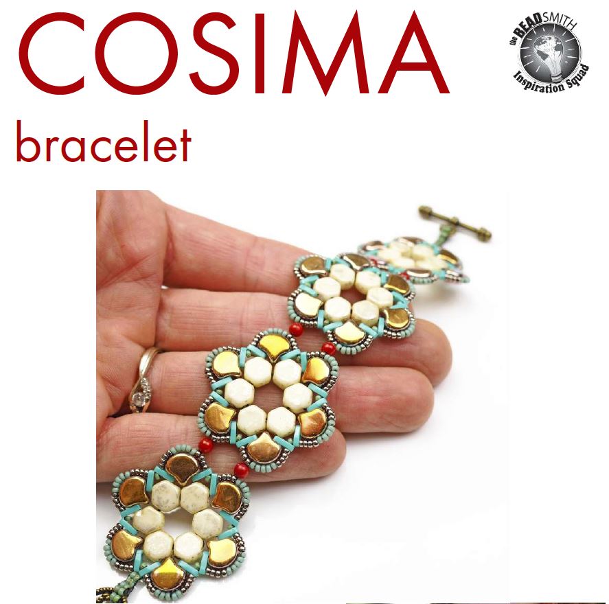 free cosima bracelet met honeycomb of ginko