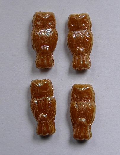 owl-02010-29123 owl beads alabaster full apricot