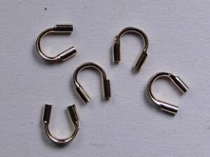 Draadbeschermers, wire protector. 4 stuks, Rose Gold Filled