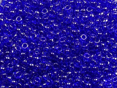 tr-11-0116 toho rounds 11-0 transparent lustered cobalt