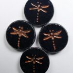0010508 dragonfly beads 17 mm Jet Picasso copper Washed color 23980-86800-54319