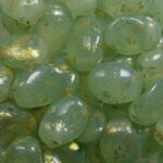 0100553 Chrysolite Opal Luster Gold Splash Tulip Petals kleur 00030-20015-94401