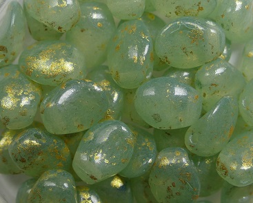 0100553 Chrysolite Opal Luster Gold Splash Tulip Petals kleur 00030-20015-94401
