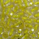 FP1-04-44886LC Yellow Lined Crystal facet 4 mm