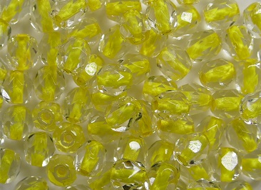 FP1-04-44886LC Yellow Lined Crystal facet 4 mm