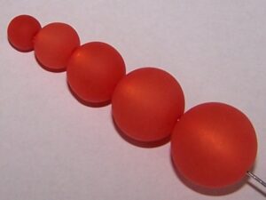 Pol-r12-03 12 mm Polaris ronde kraal, oranje