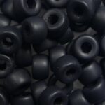 0010509 roller bead 6×4 mm matte jet color 23980-84110