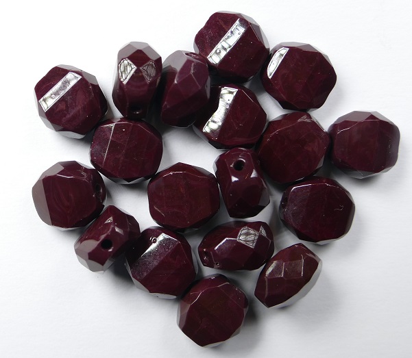 0030116 10 mm lamel facet opaque oxblood