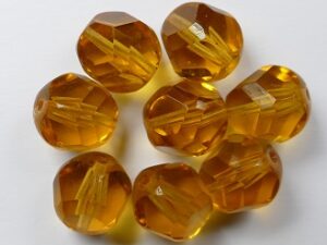 0030337 Topaz Special Cut Apollo Eagle facet geslepen 12 mm. 8 Pc. - Afbeelding 1