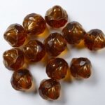 0030339 Dark Topaz Bronze Copper Turbine Beads 10 mm color 10080-14416