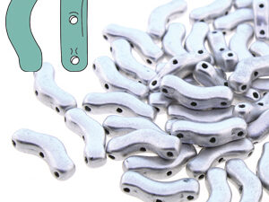 BrB-00030-01700 Bridge Beads Matte Metallic Aluminium Silver 5 gram - Afbeelding 1