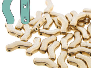 BrB-00030-01710 Bridge Beads Matte Metallic Flax 5 gram - Afbeelding 1