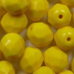 FP1-08-93100 8 mm firepolish opaque deep yellow