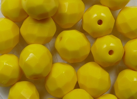 FP1-08-93100 8 mm firepolish opaque deep yellow