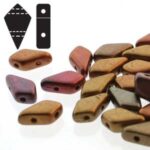 KT-00030-01640 Kite beads matte metallic bronze iris