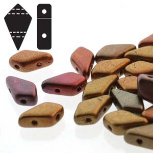 KT-00030-01640 Kite beads matte metallic bronze iris