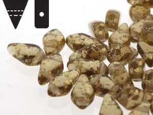 KT-10230-94401 Kite Beads Smoked Topaz Gold Splash 10 gram - Afbeelding 1