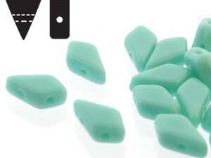 KT-63120 Kite Beads Opaque Green Turquoise 10 gram - Afbeelding 1
