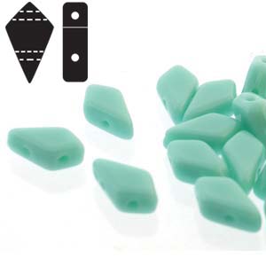 KT-63120 kite beads opaque green turquoise