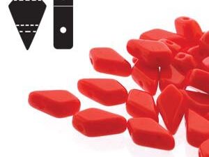 KT-93190 Opaque Red Kite Beads