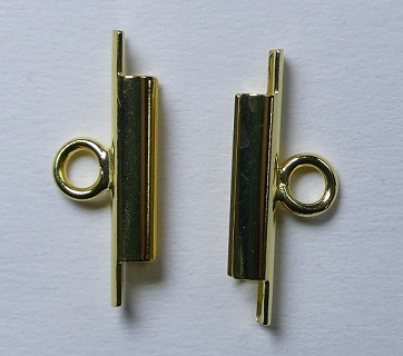 M-TUBE-G-10 Miyuki Slide End Tubes 10 mm goudkleurig