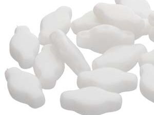 NV-03000 Chalk White Navette Beads 10 gram - Afbeelding 1