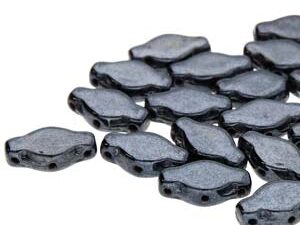 NV-23980-14400 Jet Hematite Navette Beads 10 gram