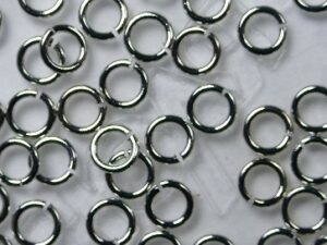 OR-04-ZK Open ringetjes, Zilverkleur, 4 mm
