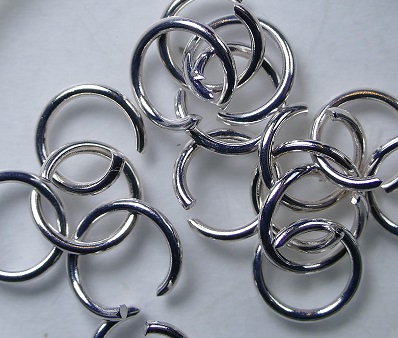 OR-08-LRG open ringen 8 mm Licht Rose-goudkleur
