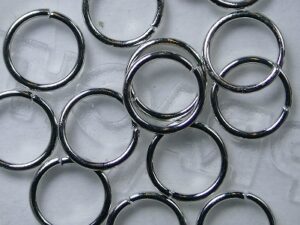OR-08-XZ  Extra mooi aansluitende open ringetjes, zilverkleur, 8 mm