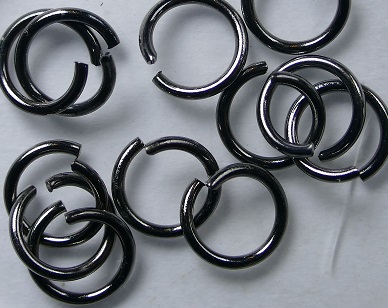 OR-08-ZW open ringen 8 mm zwart