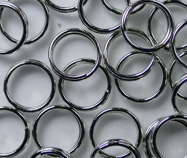 SR-08-ZK splitringetjes 8 mm zilverkleur