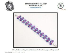 KT Gratis Patroon met Kite Beads: Dragonfly Wings Bracelet