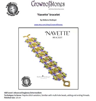 navette bracelet met navette beads