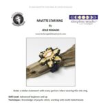 navette star ring met navette of bridge beads