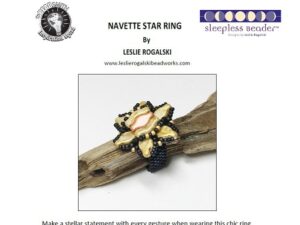 NV Gratis Patroon met Navette Beads of Bridge Beads: Navette Star Ring