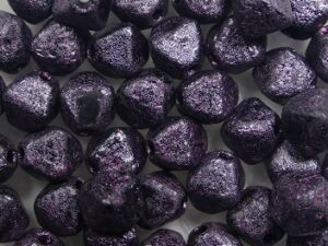 0010513 Etched Jet Fuchsia Washed dubbele piramide. 40 Pc. - Afbeelding 1